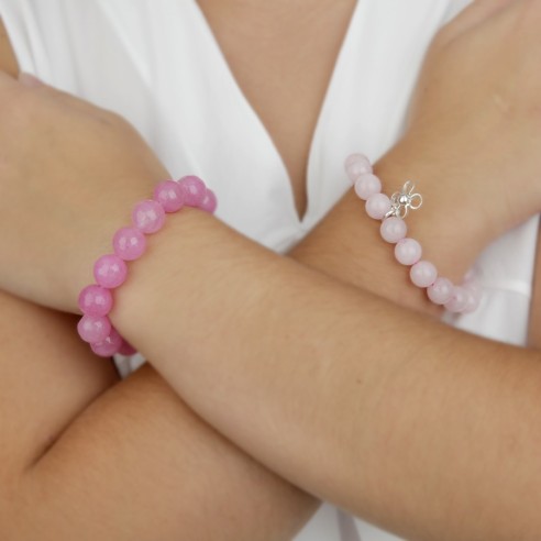 Pulsera solidaria cancer de mama Ágata Rosa