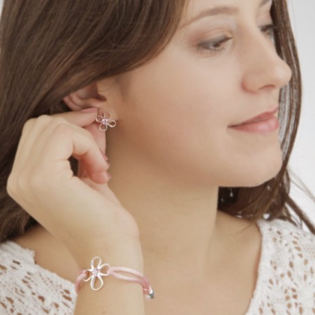 Joyas contra el cancer |Pendientes Flor de Vida de plata