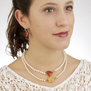 Collar Nube Amarilla Flor de Vida 2