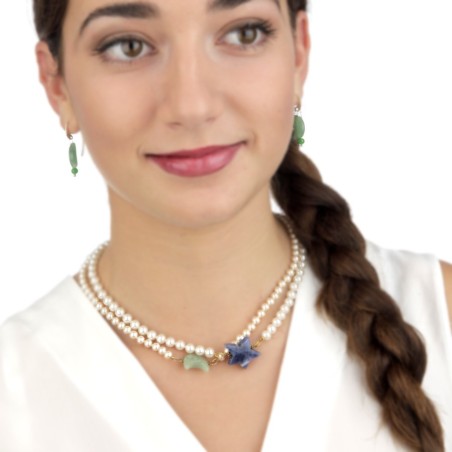 Collar solidario cancer |  Estrella Azul Flor de Vida