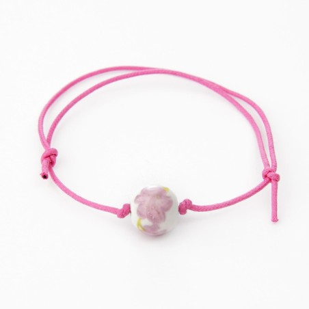Pulsera solidaria cancer de mama Fantasía Rosa