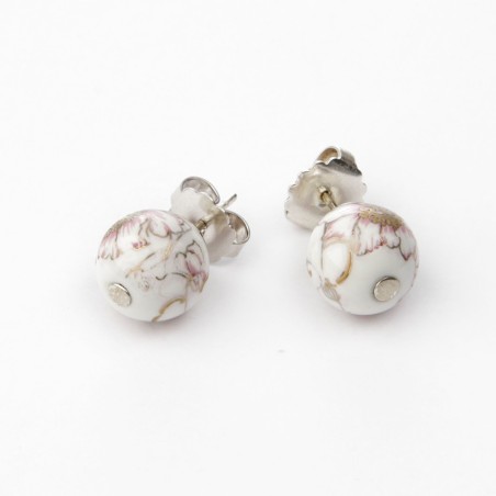 Pendientes solidarios cancer de mama FLORES