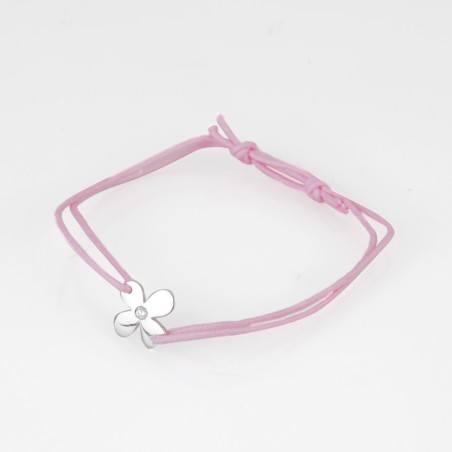 Pulsera flor con cordón
