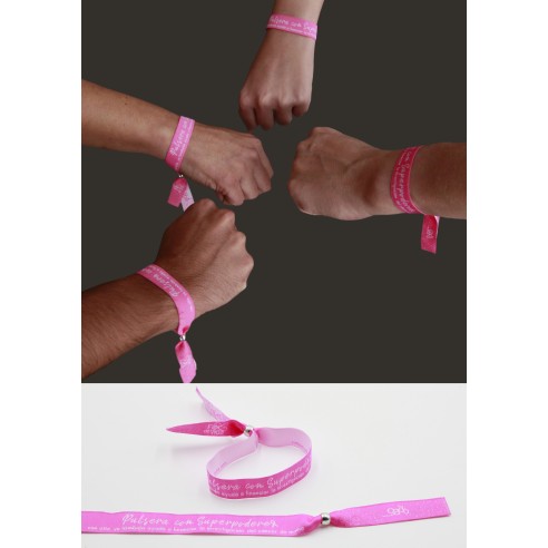 Pulsera Con Superpoderes contra el cáncer de mama