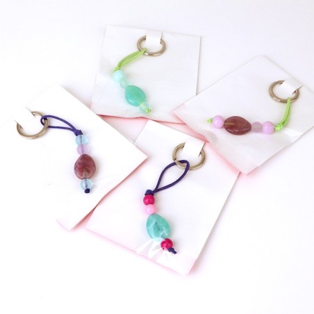 Llaveros Solidarios Piedras Variadas