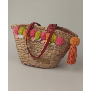 copy of Bolso blanco con cintas marrón y negro 2/100