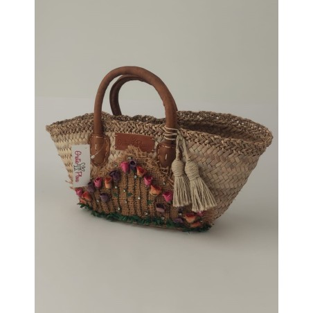 copy of Bolso blanco con cintas marrón y negro 2/100