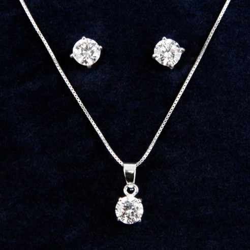 Conjunto de Colgante y pendientes Flor de Vida