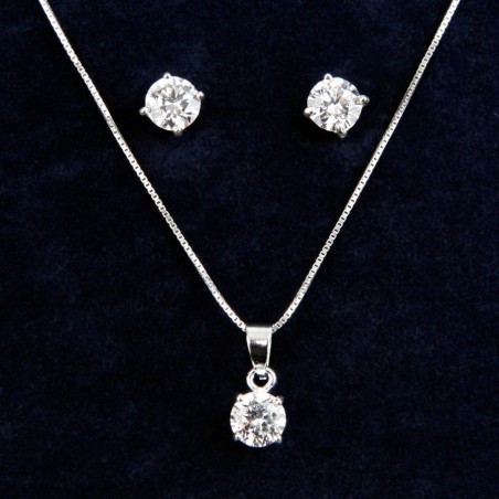 Conjunto de Colgante y pendientes Flor de Vida