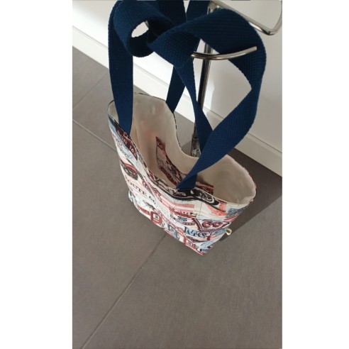 Tote bag solidari de loneta fet a mà 7