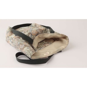 Bolso solidario, tote bag hecha con loneta. Flor de Vida. Hecha a mano 2