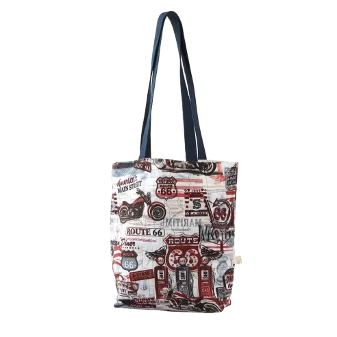 Bolso solidario, tote bag hecha con loneta. Flor de Vida. Hecha a mano