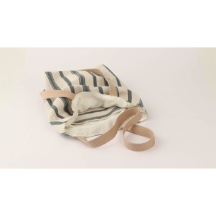 Bolso solidario, tote bag hecha con loneta. Flor de Vida. Hecha a mano 2