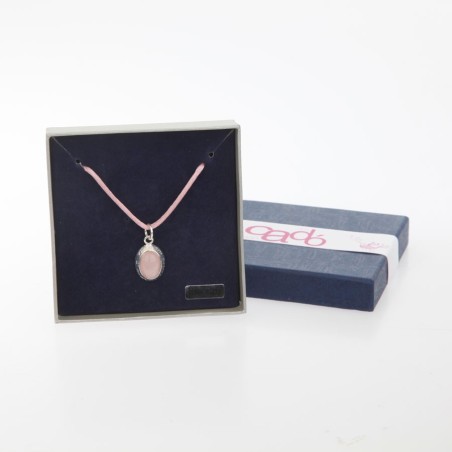 Colgante oval de amatista